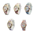 thumbnail image 2 of Reloj de aleación Minnieouse para acampar y fiesta de viaje patrón de flores para niña, 2 of 6