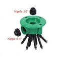 thumbnail image 6 of Luxcidy 2PCS Garden Hose Sprinkler Lawn Irrigation System Water Sprinkler Noodle Head with 12 Spray Nozzles, 360° Adjustable Nozzle Sprinkler for Outdoor Yard Garden Lawn Irrigation, 6 of 9