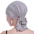thumbnail image 5 of osvyo Chemo Hats Head Scarves Covers for women Slip On Bamboo Headwear Light Grey, 5 of 7