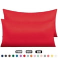 thumbnail image 2 of 2 Pack Soft Smooth Satin Silk Pillowcase Luxury Bed Pillow Case Cushion Cover, 2 of 11