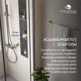 thumbnail image 3 of Aquarium Bath Soap Dish / Holder / Tray for Bathroom, Kitchen | Made With Stainless Steel 304 & Brass | PVD Gold Finish | Ideal Bathroom Accessories For Bathroom |, 3 of 9