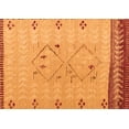 thumbnail image 1 of Ahgly Company Indoor Rectangle Solid Orange Modern Area Rugs, 5' x 8', 1 of 4