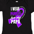 thumbnail image 4 of Inktastic I Wear Purple for My Papa Pancreatic Cancer Awareness Boys or Girls Baby Bodysuit, 4 of 5