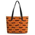 thumbnail image 2 of Cute Bat Woman Leather Handbags Large Tote Bag Fashion Portable Handbags With Zipper, 2 of 7
