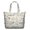 Geometric Arrow White Pattern, variant on Geometric Stripe Red Pattern Weekend Tote Bag, Outdoor Travel Carryall with Inner Zip Pocket, Spacious Interior Gift Ideas for Outdoor Weekend Trips,22 X 12 X 18 Inches