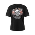 thumbnail image 1 of Diconna Hauts d'Été Décontractés Gothiques pour Femmes Manches Courtes Col Rond Motif Vintage T-shirt Ample, 1 of 9