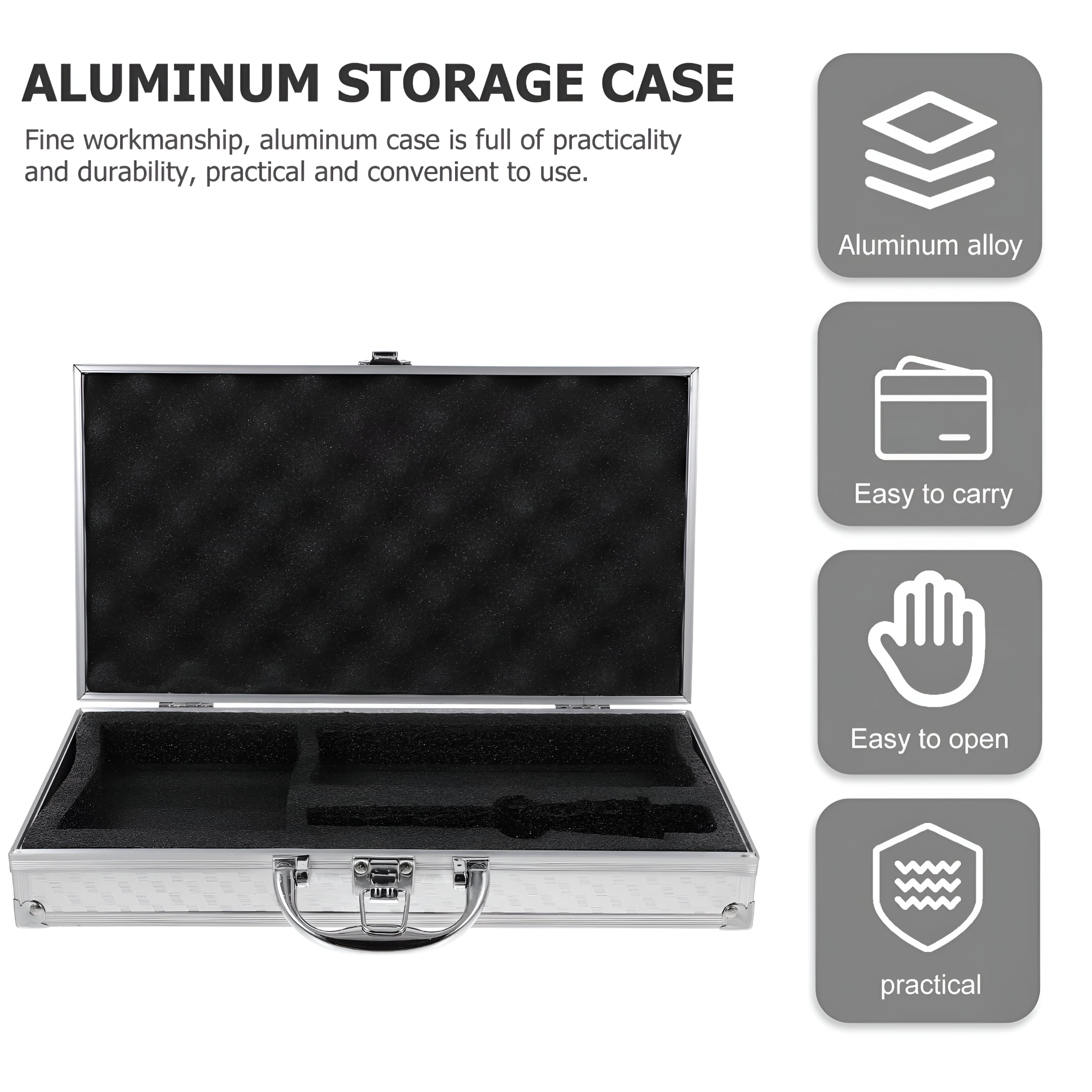 GASTROPOD Suitcase Aluminum Storage Toolbox Hard Briefcases for Men Metal Man