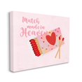 thumbnail image 3 of Stupell Match Made In Heaven Romantic Matchbook Holiday Painting Gallery Wrapped Canvas Print Wall Art, 3 of 5