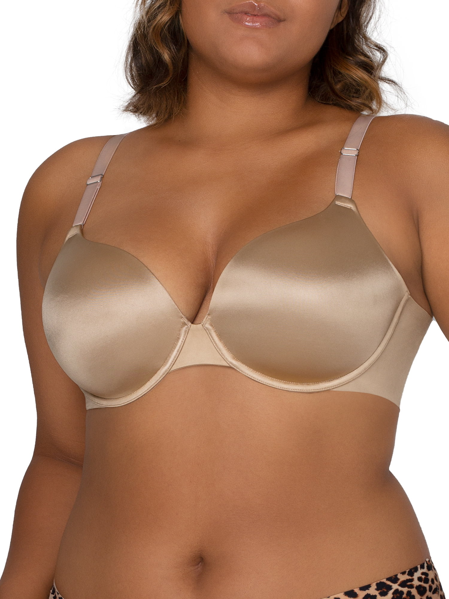 Cacique Tan/Cream Smooth Bust Plunge Bra Size 38D - $19 - From Tara