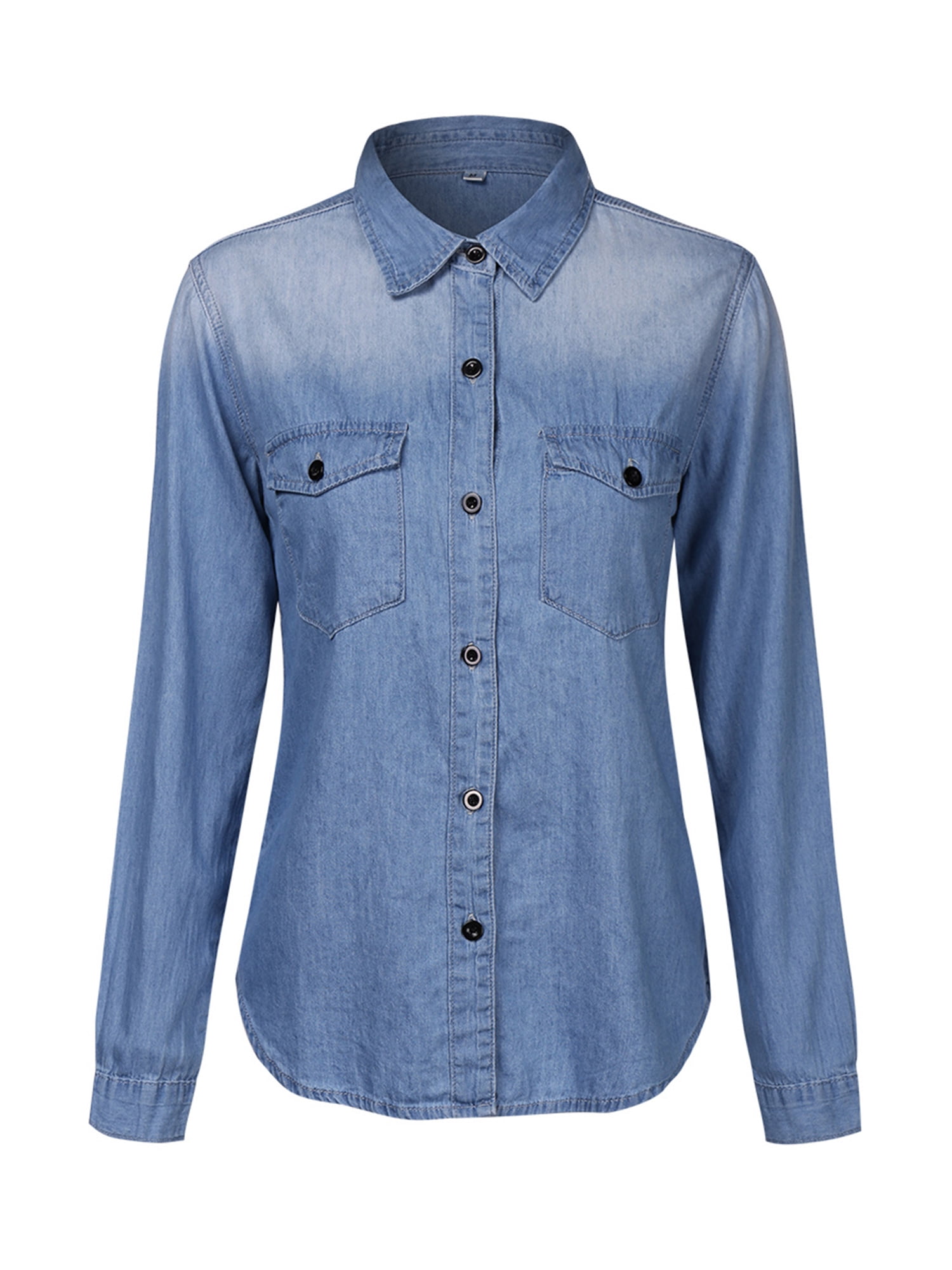 womens denim shirt walmart