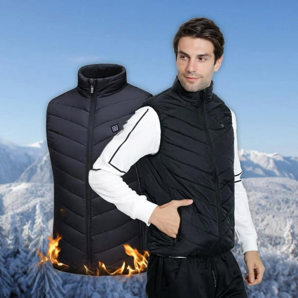Black Friday Deals 2022 TIMIFIS Heated Vest Size Adjustable Battery Electric Warm Vest for Hiking