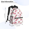 thumbnail image 4 of Haiem Watermelon Lightweight Backpack for School, Classic Basic Water Resistant Casual Daypack for Travel with Bottle Side Pockets, 4 of 8