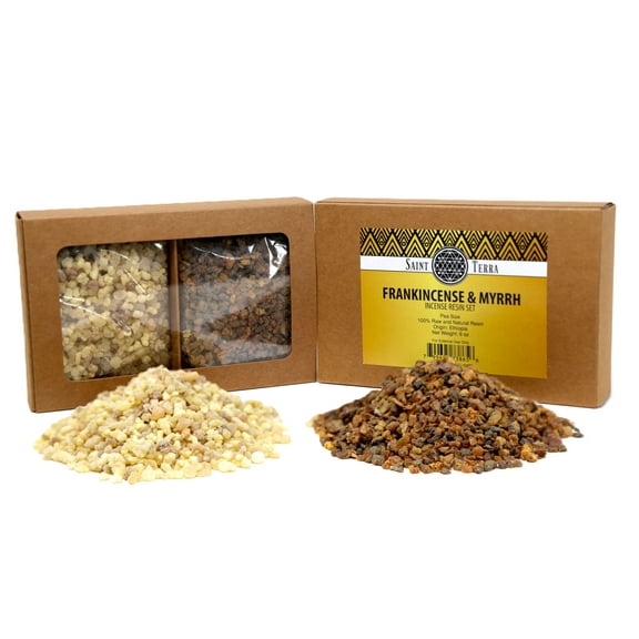 Saint Terra - Frankincense and Myrrh Resin Incense Set