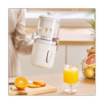 thumbnail image 1 of Presse-agrumes Sans Fil Lent Orange Presse-Agrumes USB Charge Séparateur de Jus Portable Extracteur de Fruits Presse-Agrumes à Pression B,1 * Presse-Agrumes, Blanc, 1 of 9