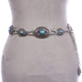 thumbnail image 4 of Cinturón de cadena de mujer occidental , cinturón , cinturones de cinturo turquesa para dama faldas niñas accesorios de jeans Hugo Cinturones de cadena de mujer, 4 of 6