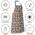 thumbnail image 5 of Naloa Skull sunflower daisy Apron Kitchen Aprons with Pockets for Women Men Chef, 5 of 8