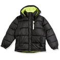 thumbnail image 2 of Vertical 9 Boys' Bubble Puffer Jacket | Fall, Winter, Spring, School, Black/Lime, 10-12, 2 of 2