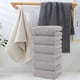 thumbnail image 5 of Toallas de algodón paquete de 6 | Paños ultra absorbentes y de secado rápido • Material natural suave, transpirable y tejido duradero • Blanco Beige Gris • 30,7x13,38 pulgadas • Uso multiusos en, 5 of 6