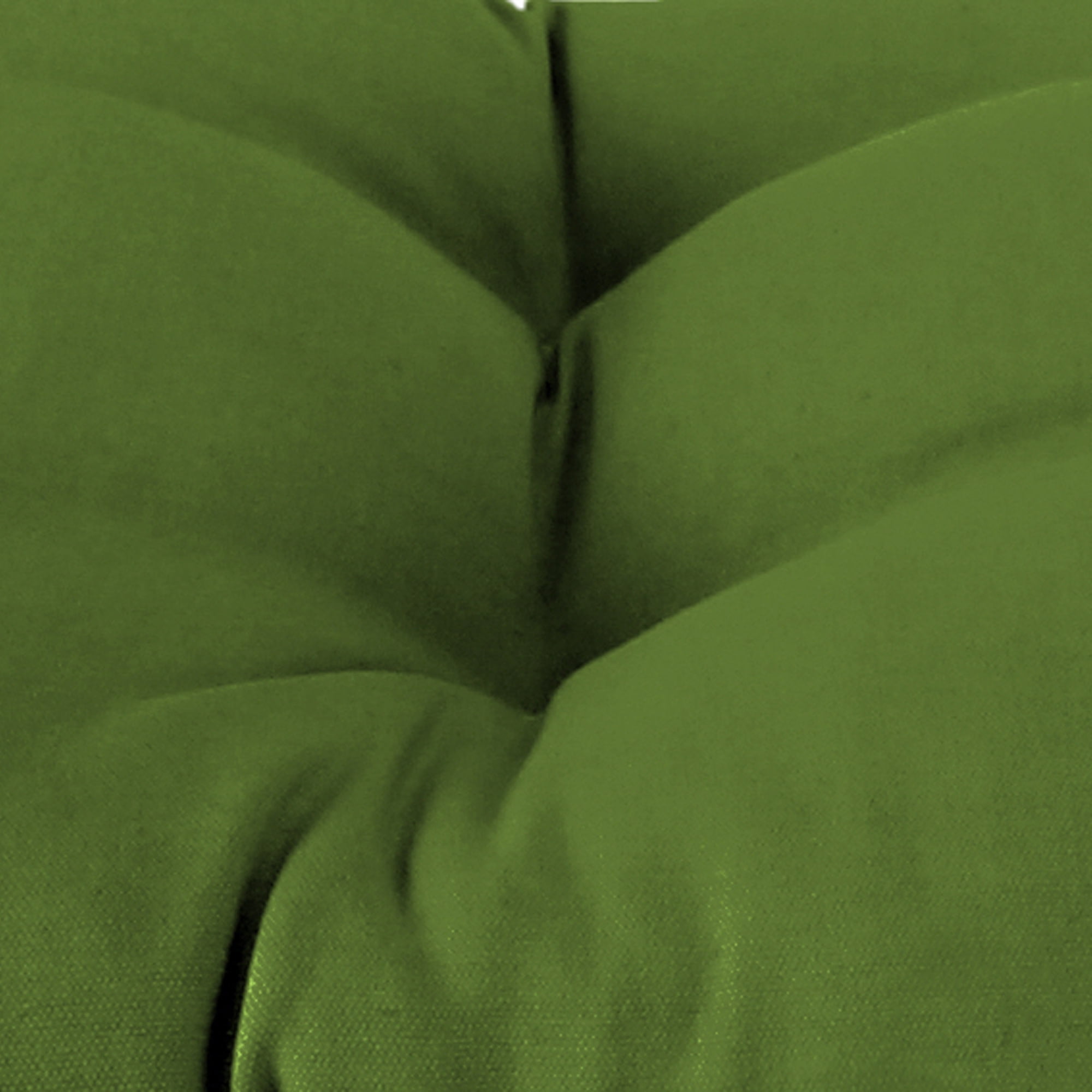 Jordan Manufacturing Sunbrella 44" x 18" Spectrum Cilantro Green Solid Rectangular Tufted Contoured Outdoor Wicker Settee Bench Cushion