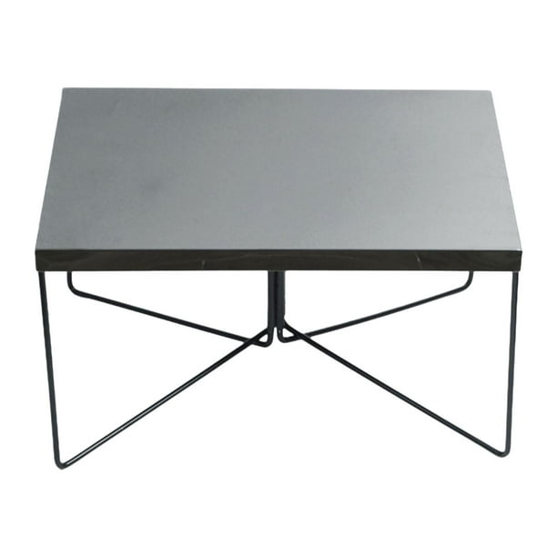 Mesa plegable para exteriores Colamx Mesa de comedor camping jardín patio negro