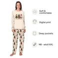 thumbnail image 2 of Meowy Catmas Matching Family Christmas Pajamas With Dog, Funny Cat Lover Holiday PJs, Kitty Christmas Pajama Set, Plus Sizes, 2 of 7