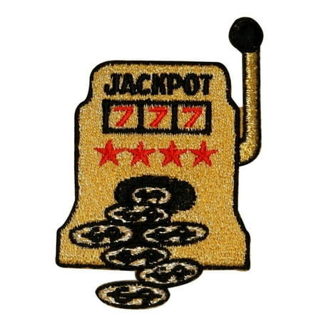 - ID 0044 Casino Slot Machine Jackpot Winning Embroidered Iron On Applique Patch