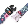 thumbnail image 5 of Didog Floral Personalized Dog Collar Soft Padded Nylon with Custom Engraved ID Buckle, 5 of 11