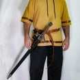 thumbnail image 5 of Armory Replicas Genuine Bovine Leather Hawk Wood - Adjustable LARP Sabre Rapier Holder Specifically Designed for Left-handers Essential for Nobility, Mercenaries, or Historical Enthusiasts, 5 of 8