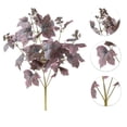 thumbnail image 3 of EGNMCR Home Decor, Room Decor, Wall Decor Artificial Grape Leaf Bush Faux Stems For Home Decor Wedding Arrangement Plastic Handle Bundle, 3 of 6