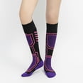 thumbnail image 3 of Sports Socks Unisex Winter Socks Moisture-wicking High-tube Socks for Hiking Sports Machine Washable Warm Anti-slip 1 Pair, 3 of 8