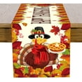 thumbnail image 2 of Happy Thanksgiving Table Runner Turkey Rectangle for Party Decorations Supplies (90 x 13 Inch), 2 of 6