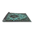 thumbnail image 2 of Ahgly Company Indoor Rectangle Medallion Light Blue Traditional Area Rugs, 2' x 3', 2 of 4