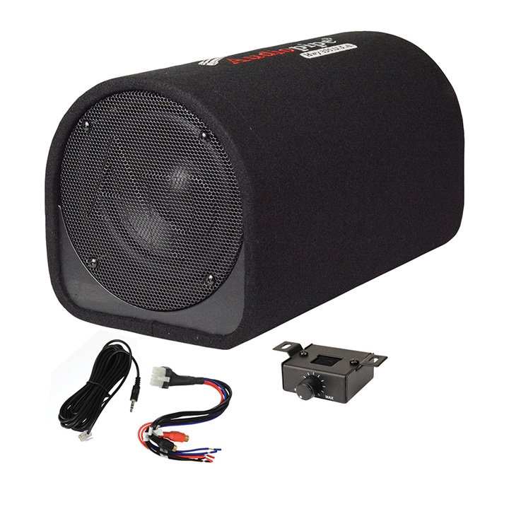 Audiopipe 8" Single ported bass tube enclosure 400W
