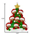 thumbnail image 5 of Personalized Family of 8 Christmas Ornament 2024 African American Family 1 Count -Ornaments by Elves, 5 of 10