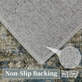 thumbnail image 4 of Hasoo 5' x 7' Modern Area Rug for Living Room Dining Room Floral Pattern Washable Soft Indoor Carpet, Blue, 4 of 5