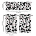 thumbnail image 6 of Kitchen Curtains 36 Inch Short - 3 Panel Set, Cute Cow Print Farmhouse Curtains, Rod Pocket, 100% Polyester for Rustic Farm, Kitchen, Cafe, Living Room, Easy Wash, 6 of 6