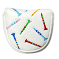 thumbnail image 2 of Magnetic Golf Putter Cover PU Mallet Putter Cover Magnetic Closure Golf Cover Portable Golf Putter Cover White, 2 of 5