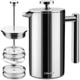 thumbnail image 1 of Cafetera French Press MuellerLiving, 600 ml, acero inoxidable, 1 of 7