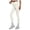 Beige, variant on Women Ribbed Seamless Leggings High Waisted Workout Gym Yoga Pants (Silver, M)