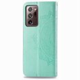 thumbnail image 4 of Galaxy Note 20 Ultra Case, Alltyech PU Leather Mandala Embossed Folding Stand Anti-scratch Folio Flip Credit Cards Slots Wallet Case Cover For Samsung Galaxy Note 20 Ultra, Green, 4 of 10