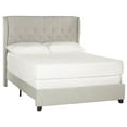 thumbnail image 3 of SAFAVIEH Blanchett Modern Retro Tufted Bed Frame, Queen, Light Grey, 3 of 8