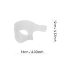 thumbnail image 2 of Blank Paper Pulp Mask, Mask for Painting, Halloween Craft, Masquerade Mask for Masquerade Party, 6X5 Inch Unpainted Half Mask for Personalized Diy Decorating and Themed Event Prep, 2 of 7