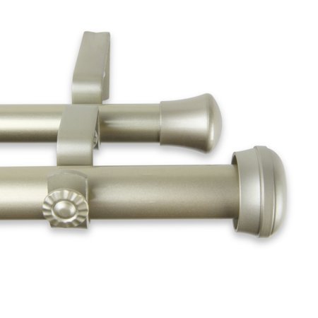 Instyledesign Edison 1 Inch Adjustable Double Drapery Rod 160 240