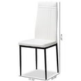 thumbnail image 6 of Bowery Hill 18.11" Modern Faux Leather Dining Chair in White (Set of 4), 6 of 6