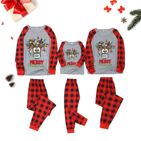 

Tawop Women Mom Christmas Letter Printed Top+Printed Pants Xmas Family Clothes Pajamas Lingerie For Women Sexy Naughty Crotchless Father S Day Pajamas