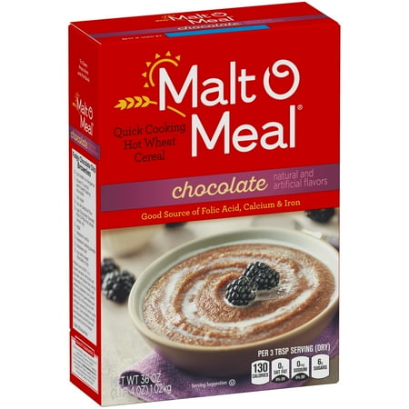 Chocolate Malt-O-Meal®, Quick Cooking Hot Breakfast Cereal, 28 Ounce Box (Pack of 4)