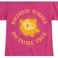 thumbnail image 3 of Disney - Wish - Birthday Wishes Come True - Toddler and Youth Girls Fitted Short Sleeve T-Shirt, 3 of 5