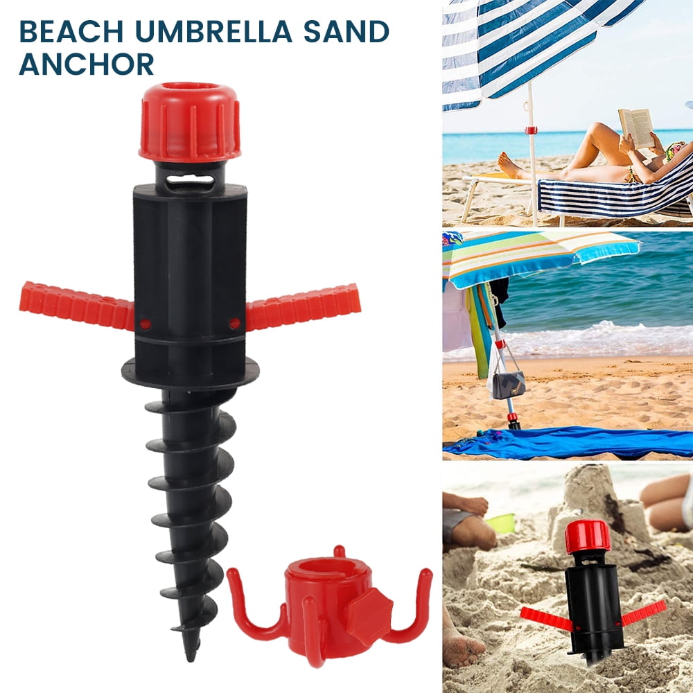 1Pc Beach Umbrella Anchor Sand Grabber Umbrella Anchor Sand Auger with Handle 