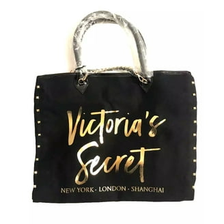 Victoria's Secret Limited Edition Black Laser Cut Bag with Silver