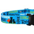 thumbnail image 5 of Country Brook Petz® Blue Loveable Rescue Martingale Dog Collar with Deluxe Buckle, Medium, 5 of 5